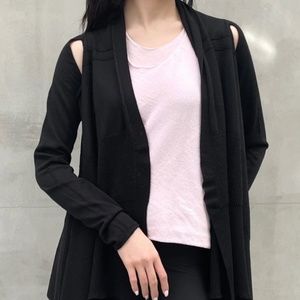 Rick Owens Medium Wrap Cape Sleeve Sweater